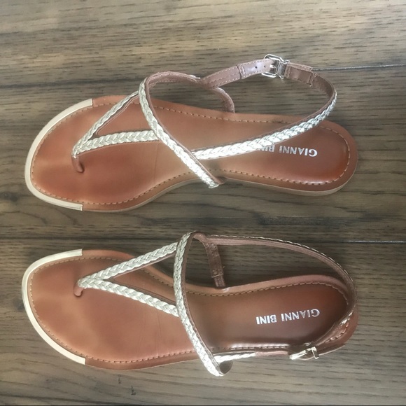 gianni bini gold sandals